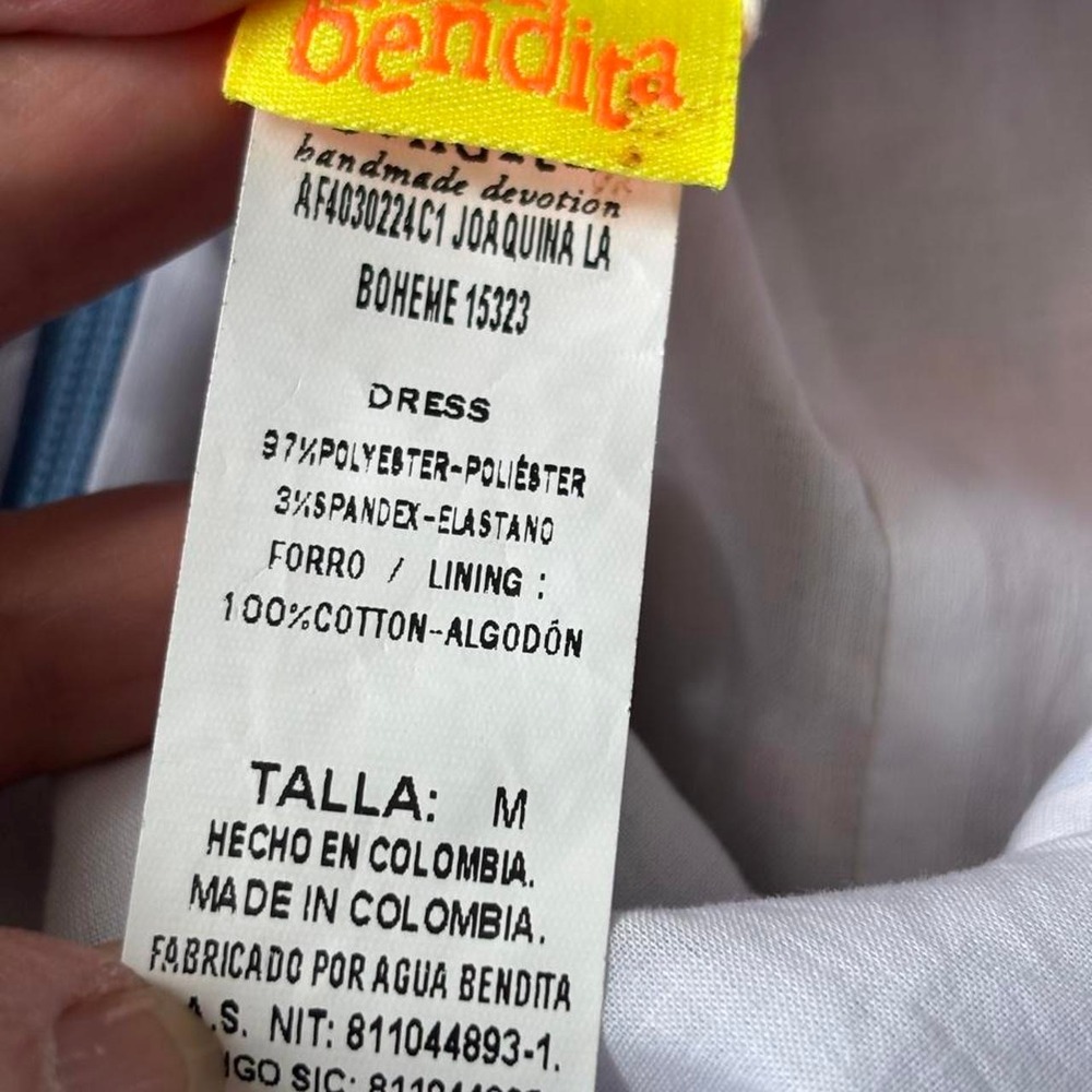 NWT Agua Bendita/ Madewell collab Joaquina Mini Dress Size M - Picture 5 of 8